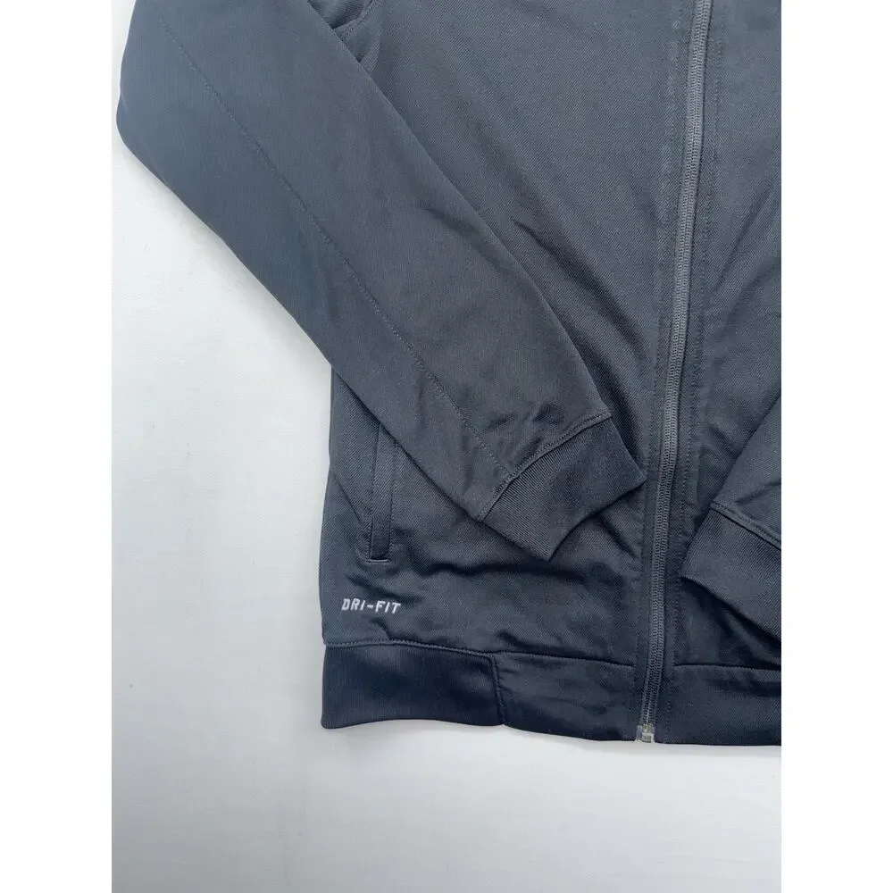 Men's Nike Soccer It Dri Fit Knit Black Jacket 688380 011 Size Small